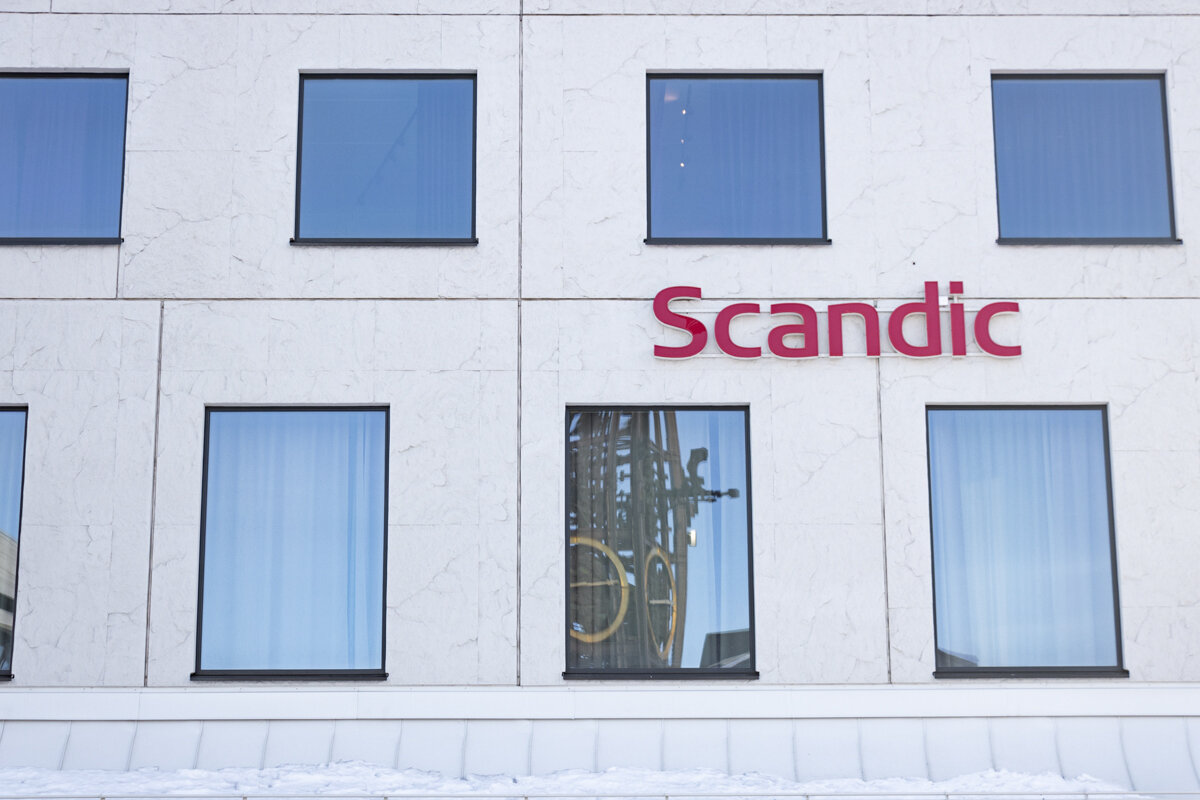 Façade de l'hôtel Scandic de Kiruna