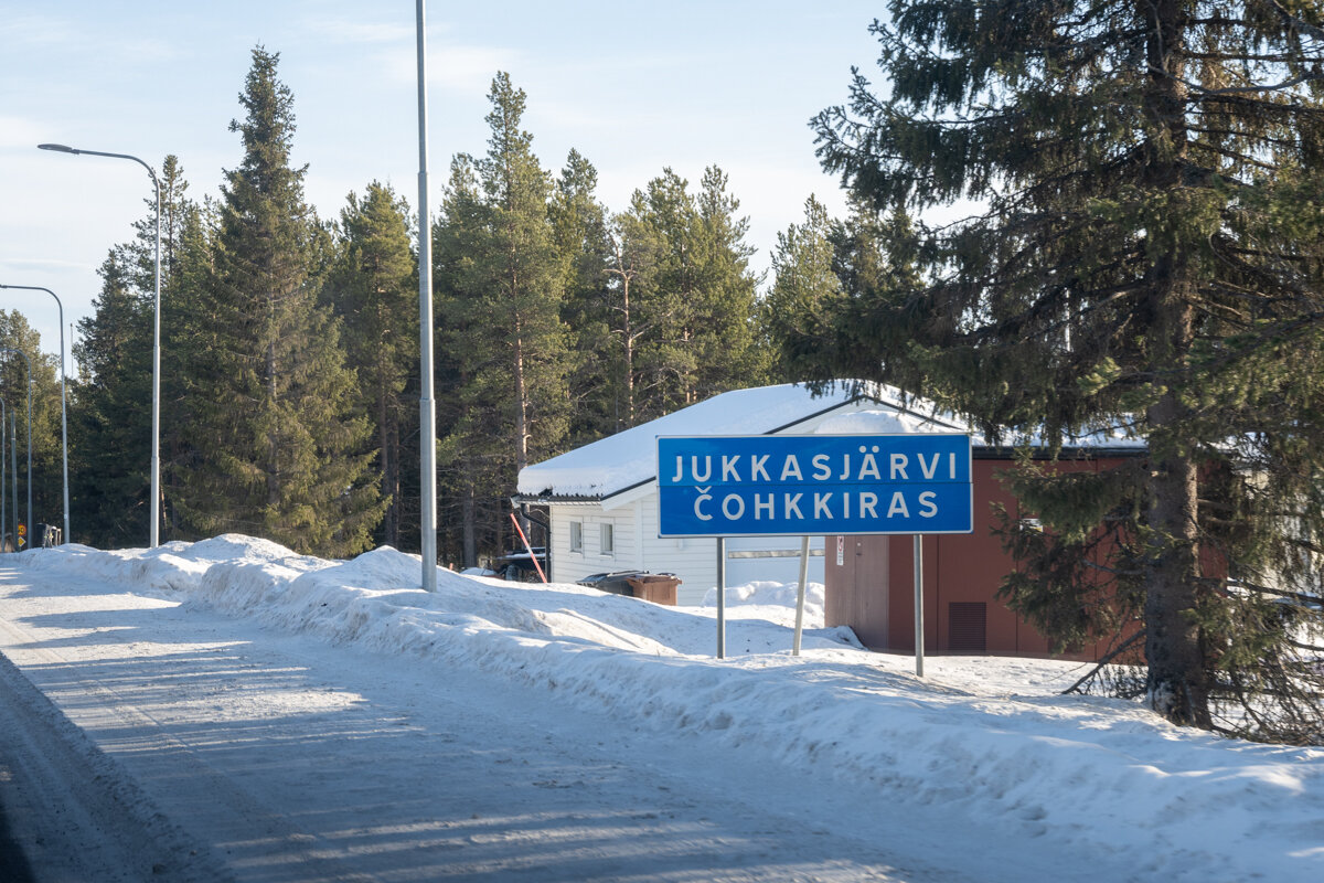 Panneau de Jukkasjarvi