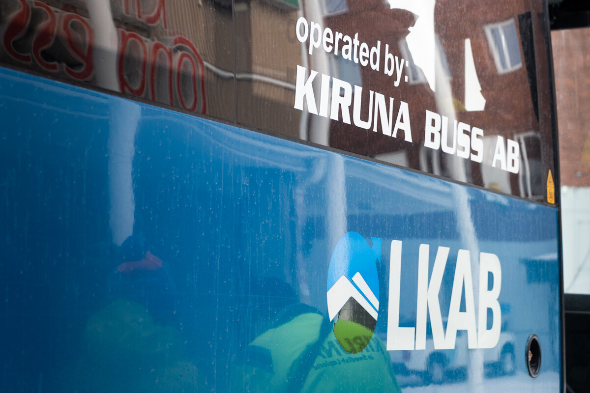 Bus LKAB pour la visite de la mine