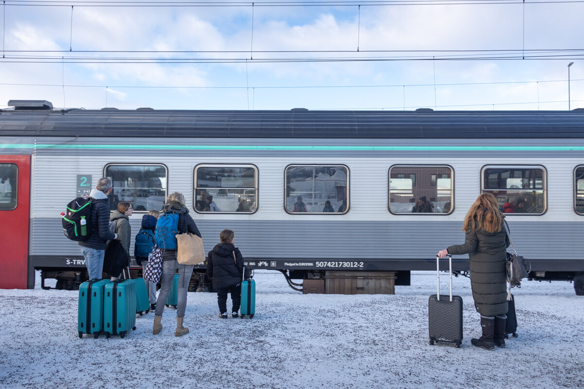 Quai de gare à Kiruna