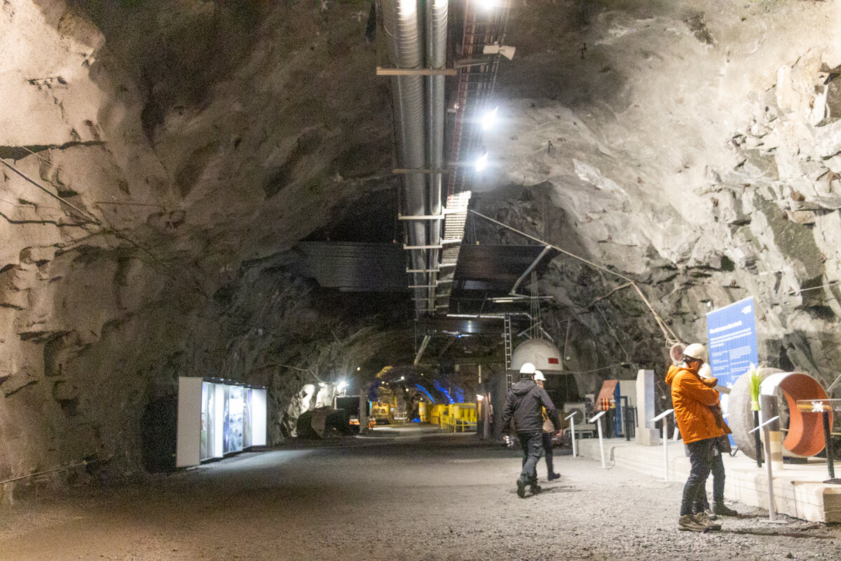 Tunnel dans la mine de fer de Kiruna