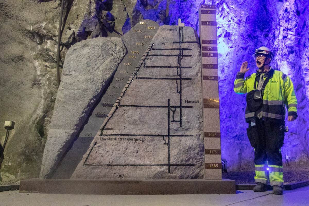 Visite guidée à l'intérieur de la mine de Kiruna